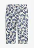 Pantaloni capri in cotone elasticizzato, bonprix