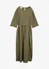 Abito midi in materiale operato, bonprix