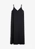 Abito midi in misto viscosa con spalline regolabili, bonprix