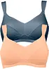 Reggiseno senza ferretto con cotone biologico (pacco da 2), bonprix