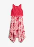 Abito in chiffon con pizzo fine, bonprix