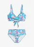 Bikini a bustier con effetto incrociato (set 2 pezzi), bonprix