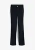 Pantaloni a zampa in velluto a coste elasticizzato con vita alta e comoda, bonprix