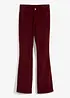 Pantaloni a zampa in velluto a coste elasticizzato con vita alta e comoda, bonprix