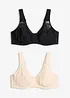 Reggiseno minimizer con spalline imbottite (pacco da 2), bonprix