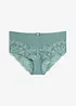 Culotte a vita alta con pizzo delicato, bonprix