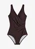 Costume intero incrociato con effetto modellante medio, bonprix