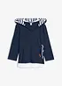 Maglia con cappuccio e maniche a 3/4 in puro cotone, bonprix
