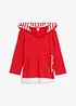 Maglia con cappuccio e maniche a 3/4 in puro cotone, bonprix