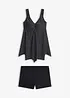 Tankini lungo con fondo a zigzag (set 2 pezzi), bonprix