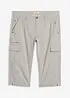 Bermuda cargo lunghi in puro cotone, regular fit, bonprix