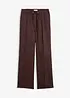 Pantaloni con elastico in vita in puro lino, bonprix