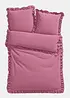 Biancheria da letto in linone con ruches, bonprix