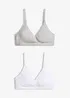 Reggiseno da allattamento senza ferretto con cotone biologico (pacco da 2), bonprix