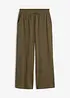 Pantaloni cropped elasticizzati in cotone biologico, bonprix