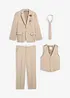 Abito da sposo con gilet e cravatta, regular fit (set 4 pezzi), bonprix