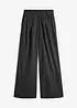 Pantaloni a palazzo in misto lino e viscosa leggero, bonprix