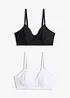 Reggiseno allattamento senza ferretto con cotone biologico (pacco da 2), bonprix