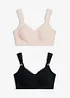 Reggiseno allattamento senza ferretto con cotone biologico (pacco da 2), bonprix