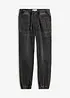 Jogger di jeans elasticizzati, vita media, bonprix