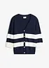 Cardigan in maglia di cotone a righe, bonprix