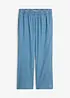 Jeans wide leg cropped, vita alta, bonprix