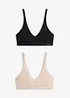 Bralette Feel Comfort in modal morbido (pacco da 2), bonprix