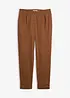 Pantaloni chino alla caviglia in misto cotone elasticizzato, bonprix