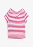 Maglia in puro lino con maniche a pipistrello, bonprix