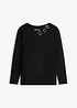 Maglia a maniche lunghe con occhielli, bonprix
