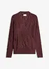 Maglione traforato con effetto a portafoglio, bonprix