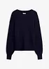 Maglione traforato oversize, bonprix