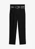 Pantaloni con pinces in cotone, bonprix