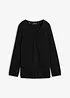 Maglia a maniche lunghe in puro cotone con elastico, bonprix
