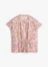 Blusa a maniche corte in misto viscosa, bonprix