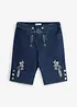 Bermuda bavaresi in denim felpato con vita comoda, bonprix