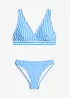 Bikini a bustier con scollatura a V (set 2 pezzi), bonprix