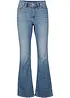Jeans bootcut in cotone biologico, vita media, bonprix