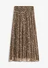 Gonna di chiffon con effetto crinkle, bonprix