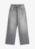 Jeans wide leg, vita media, bonprix