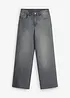 Jeans loose fit con vita regolabile, straight, bonprix