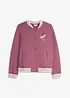 Felpa con zip in puro cotone biologico, bonprix