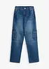 Jeans cargo loose fit con vita regolabile, straight, bonprix