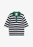 Maglia in filato fine con collo a polo, bonprix