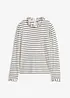 Maglia a maniche lunghe con ruches, bonprix
