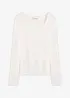 Maglia a maniche lunghe con scollo quadrato, bonprix