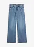 Jeans wide leg, vita media, bonprix