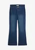 Jeans a zampa, vita media, bonprix