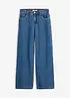 Jeans wide leg cropped, vita media, bonprix