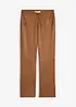 Pantaloni cropped in similpelle scamosciata, bonprix